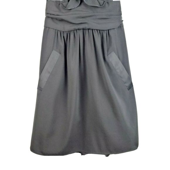 BCBGeneration Black Ruffle Tuxedo Mini Dress Sz 0 - Picture 3 of 8